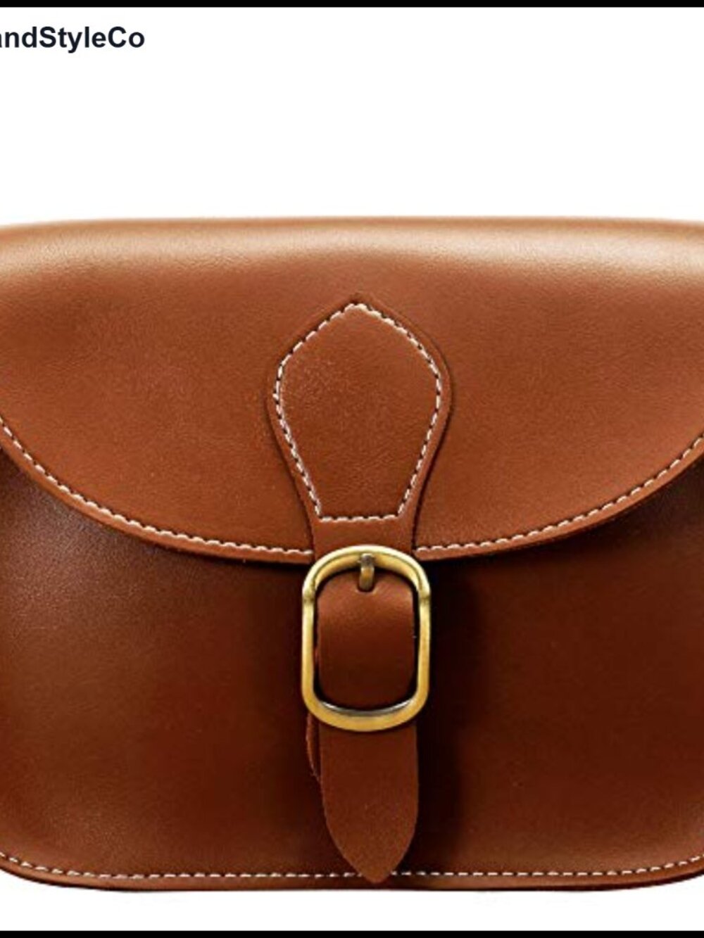 Vintage Saddle Crossbody Bag Faux Leather Women Satchel Purse